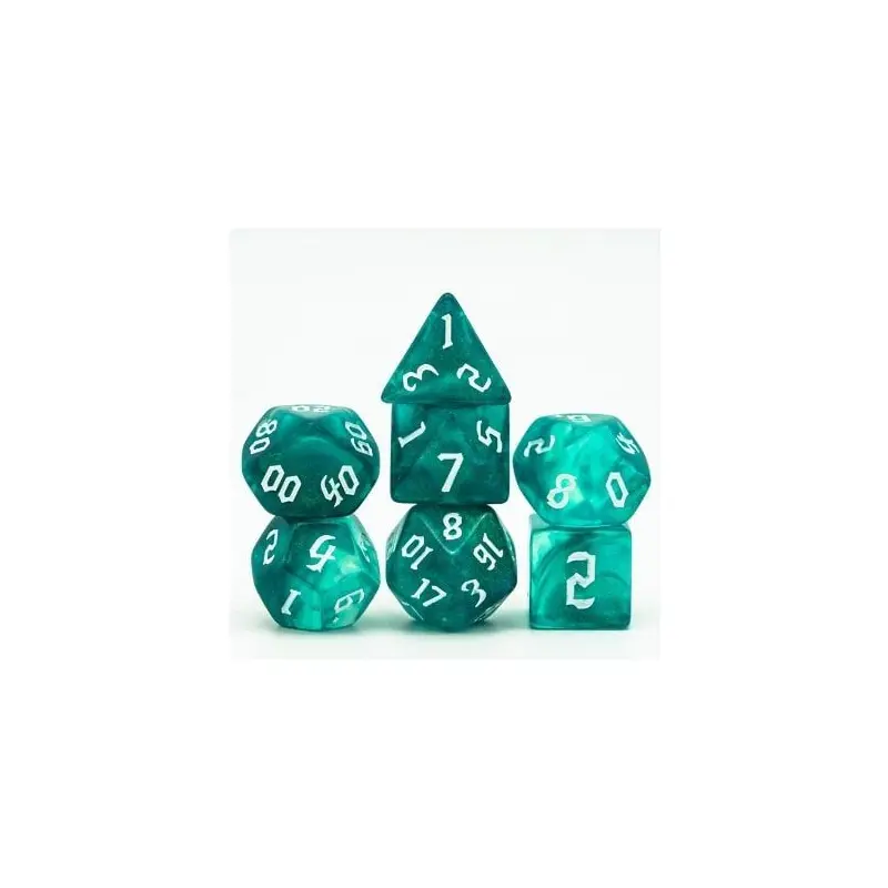 Foam Brain 7ct Polyhedral Dice Set Ocean Elemental