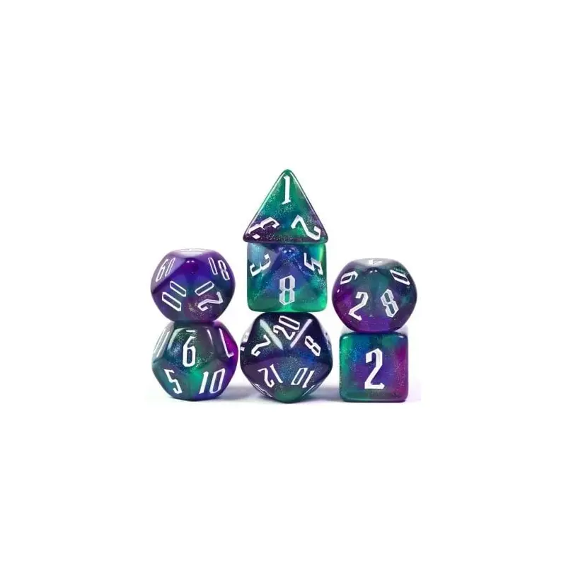Foam Brain 7ct Polyhedral Dice Set Magician Twilight