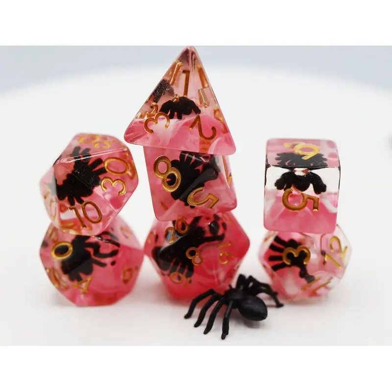 Foam Brain 7ct Polyhedral Dice Set Terror Spider