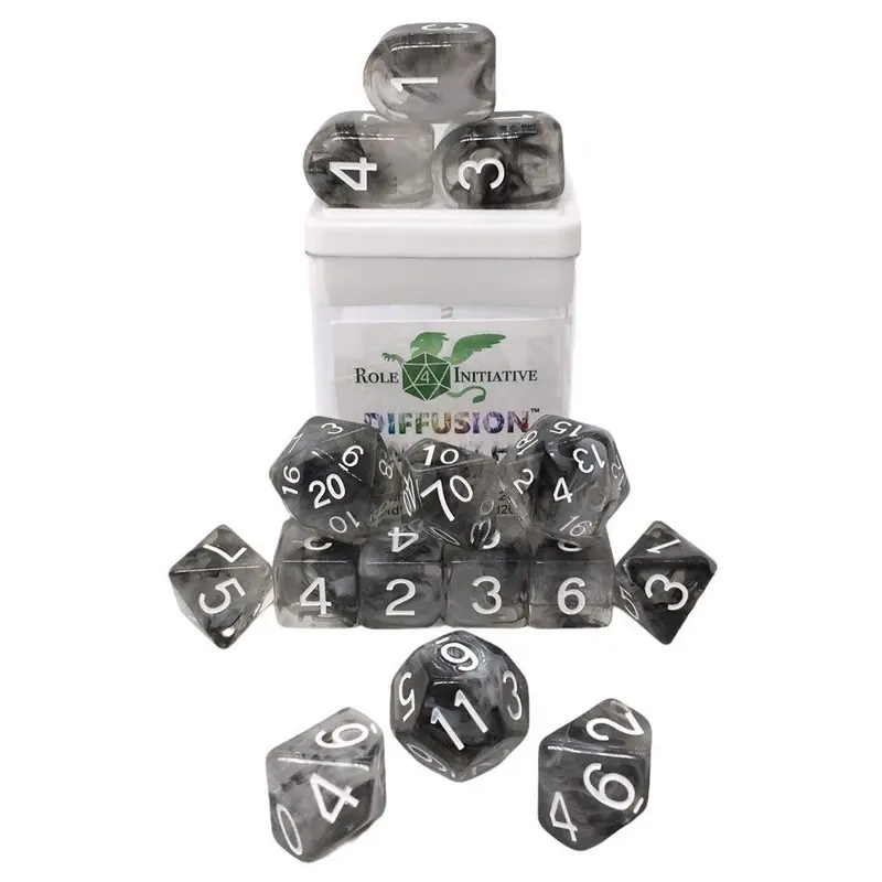 Role4Initiative 15ct Polyhedral Dice Set - Diffusion Wraith
