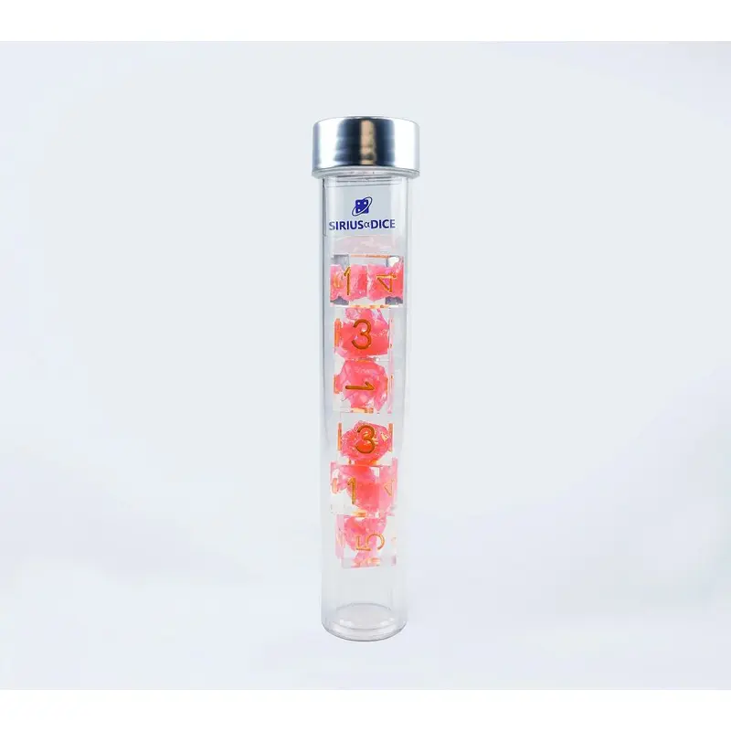 Sirius Dice 6ct Sharp Edge D6 Dice Set Flamingo