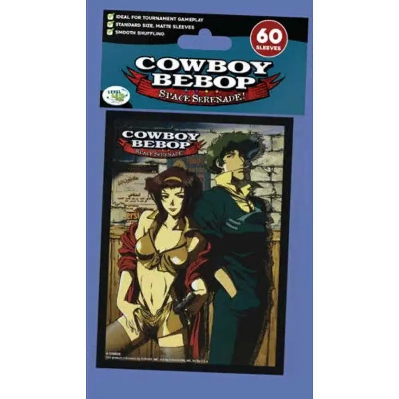 60ct Standard Size Card Sleeves Cowboy Bebop Space Serenade Faye and Spike