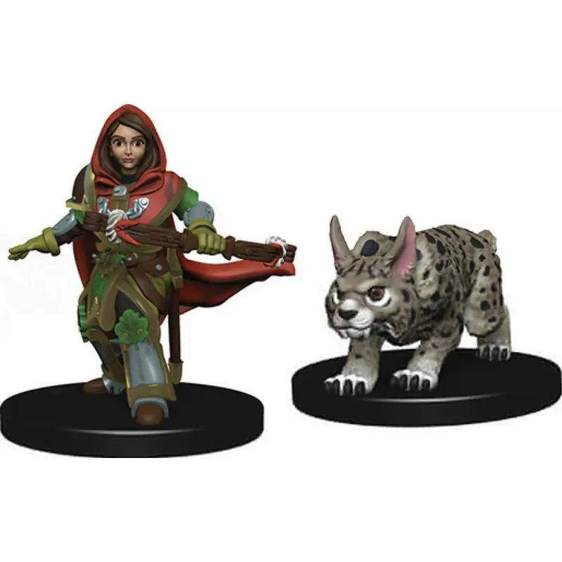 WizKids Wardlings: Girl Ranger & Lynx