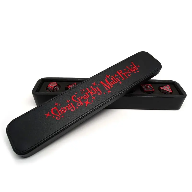 Dice Coffer Shiny Rocks Red