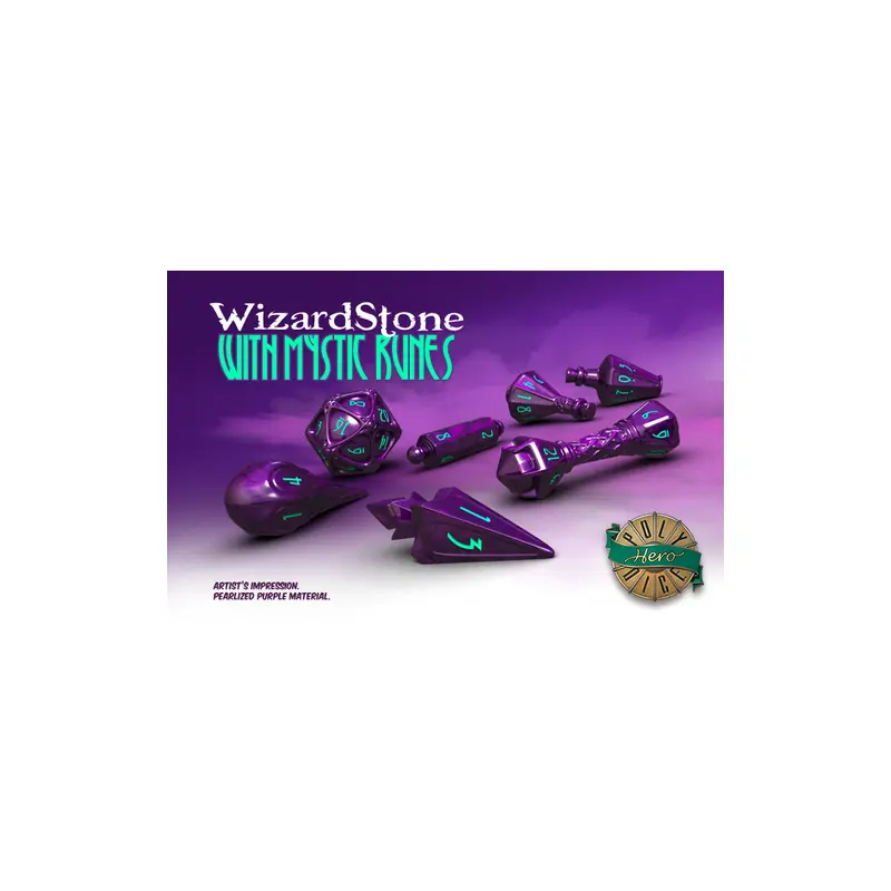 Polyhero 7ct Wizard Wizardstone Dice Set
