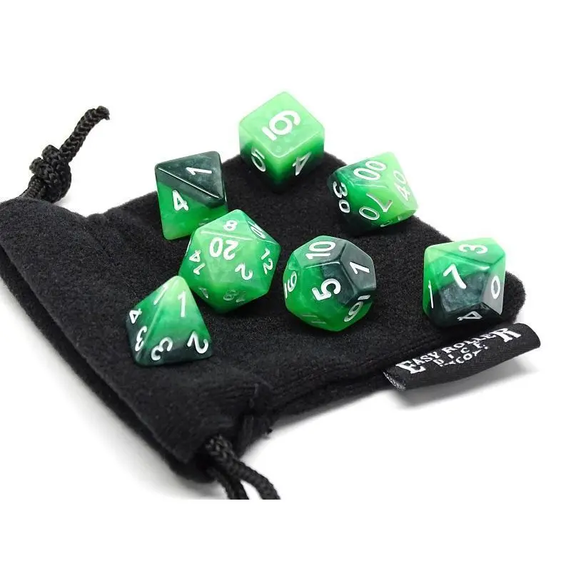 Easy Roller Forest 3-Tone 7ct Polyhedral Set with Bag