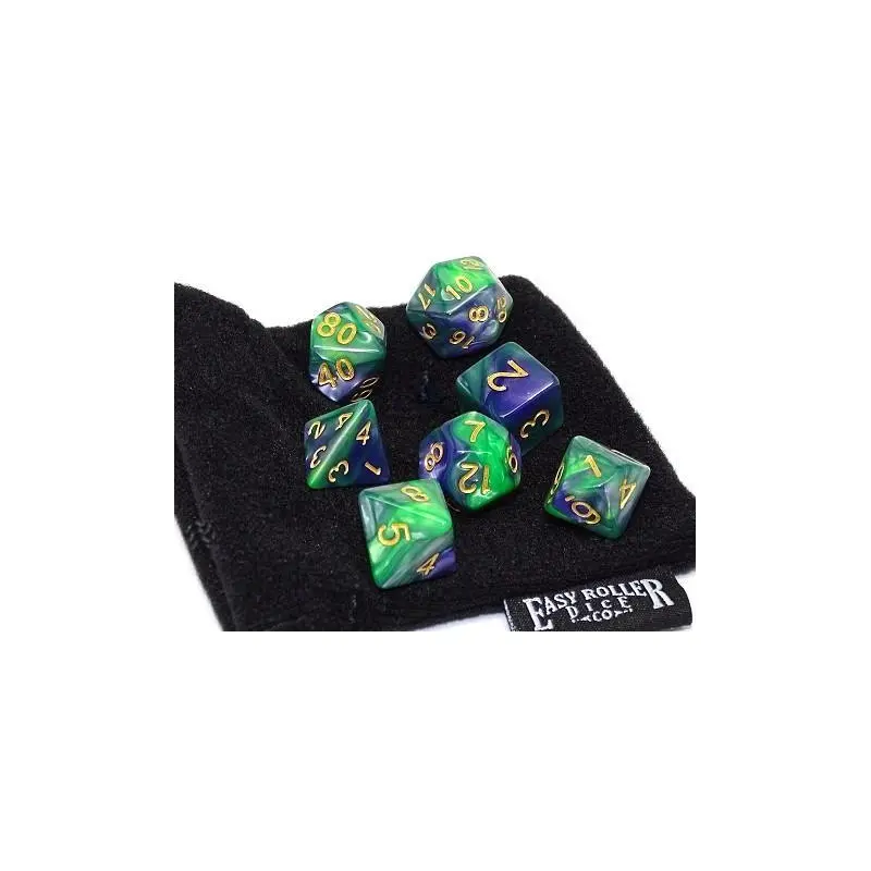 Easy Roller Wild Forest 7ct Polyhedral Set with Bag