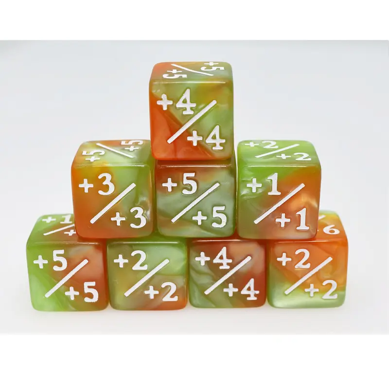 +1/+1 MTG Counters: Green & Gold (Foam Brain)