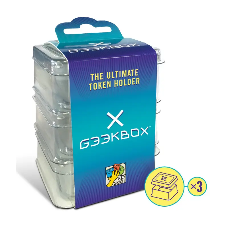 Geekbox Clear Plastic Token Storage Box/Lid (3 pack)