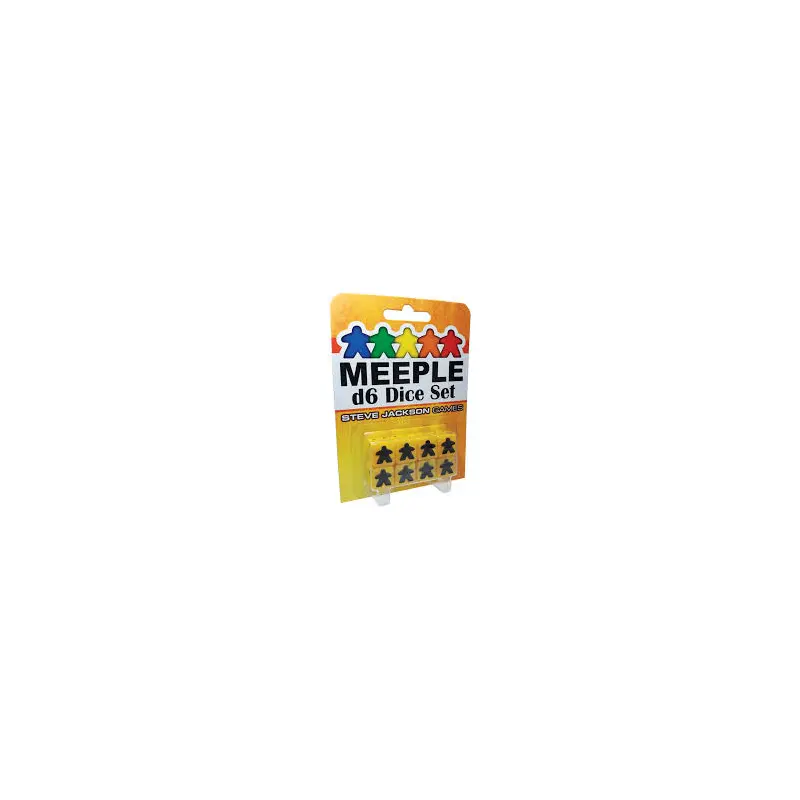 Meeple D6 Dice Set Yellow