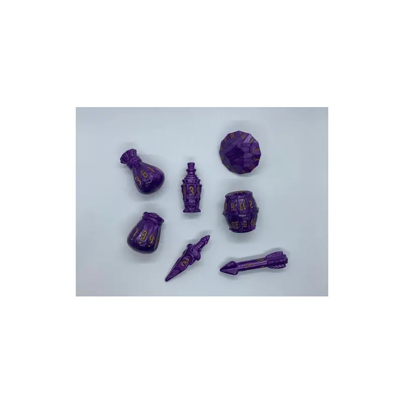 PolyHero Rogue Palace Purple 7ct Dice Set