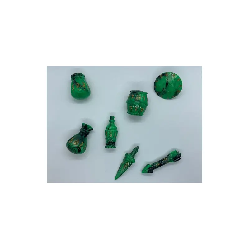 PolyHero Rogue Vicious Venom 7ct Dice Set