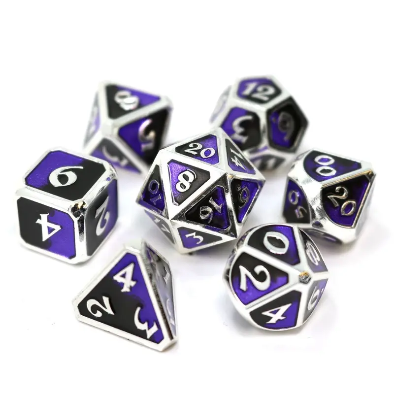 Die Hard Dice Metal Dark Arts Malice 7ct Polyhedral Set