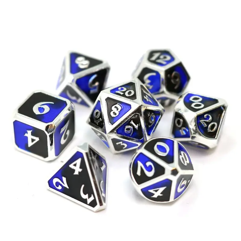 Die Hard Dice Metal Dark Arts Riptide 7ct Polyhedral Set