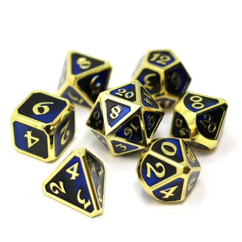 Die Hard Dice Metal Dark Arts Undertow 7ct Polyhedral Set