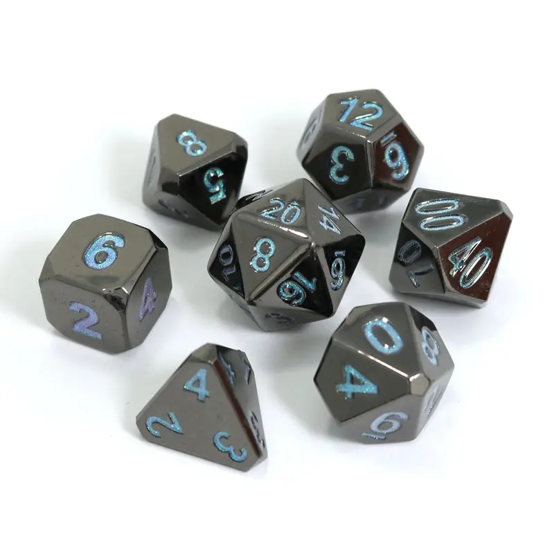Die Hard Dice Metal Forge Winter's Embrace 7ct Polyhedral Set