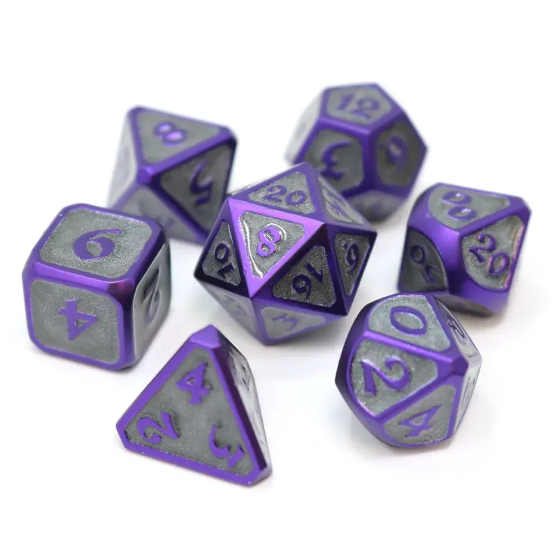 Die Hard Dice Metal Mythica Infernal Omen 7ct Polyhedral Set