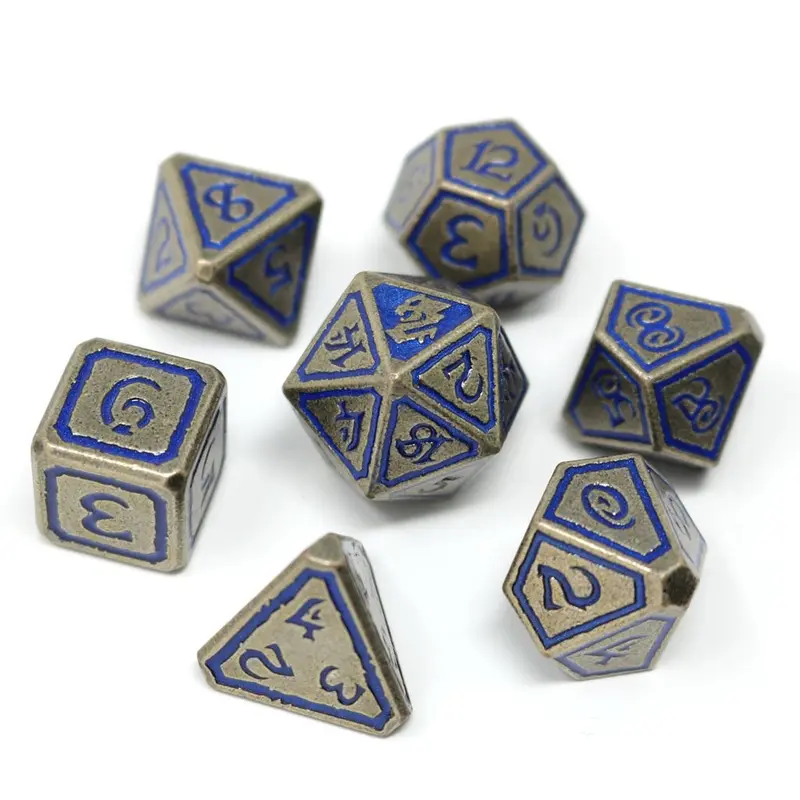 Die Hard Dice Storm Forged Metal Unearthed Leviathan 7ct Polyhedral Set