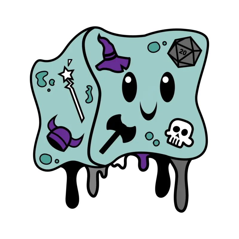 Gelatinous Cube Pride Pin: Asexual