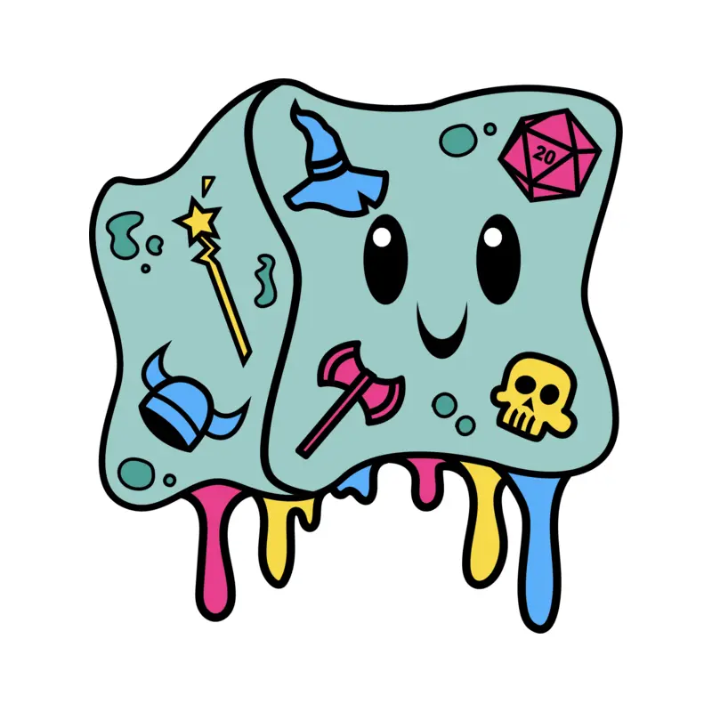 Gelatinous Cube Pride Pin: Pansexual