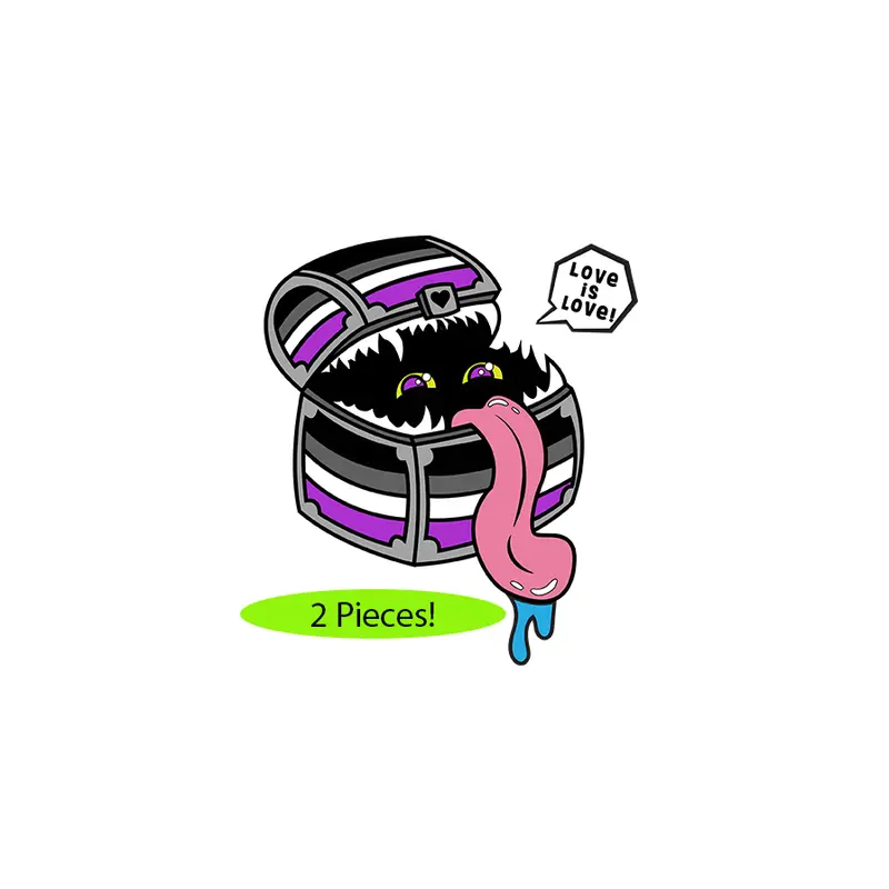 Pride Mimic Pin: Asexual