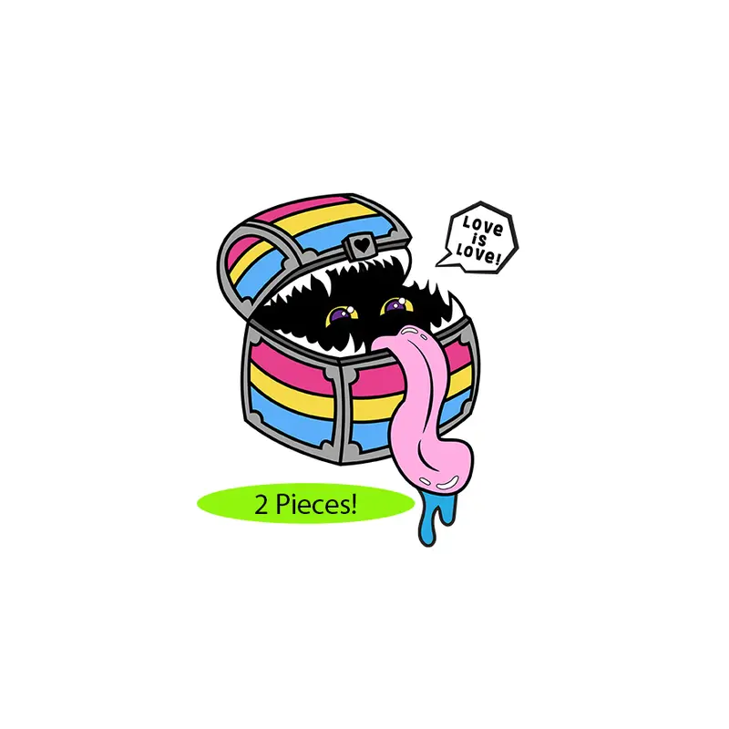 Pride Mimic Pin: Pansexual