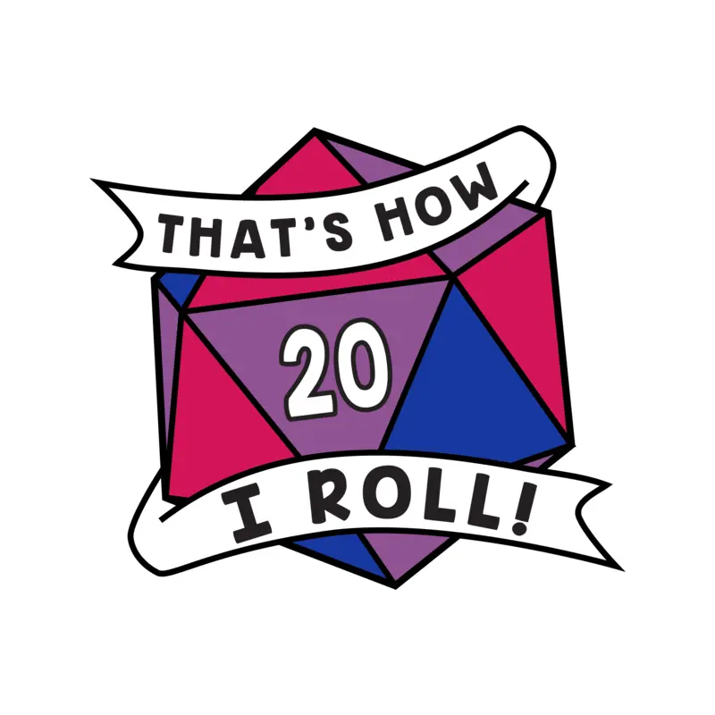 That's How I Roll Pride Pin: Bisexual