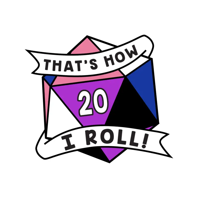 That's How I Roll Pride Pin: Genderfluid