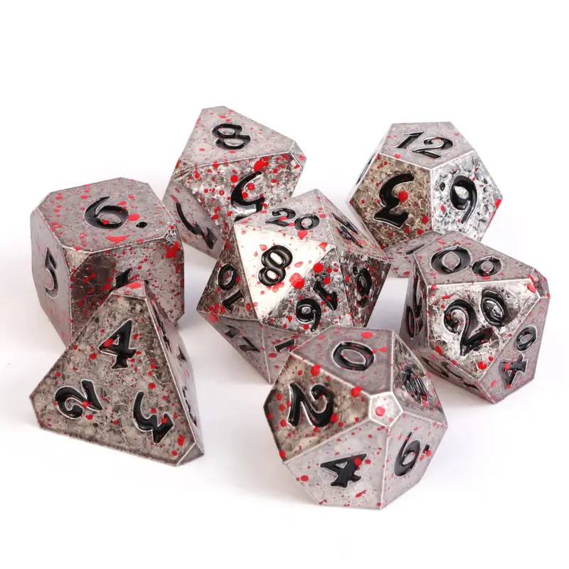 Die Hard Dice 7pc RPG Set - Bloody Starrazor