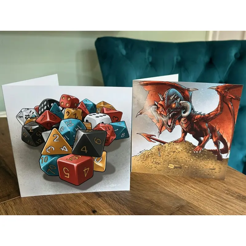 12 Luxury RPG Greeting Cards